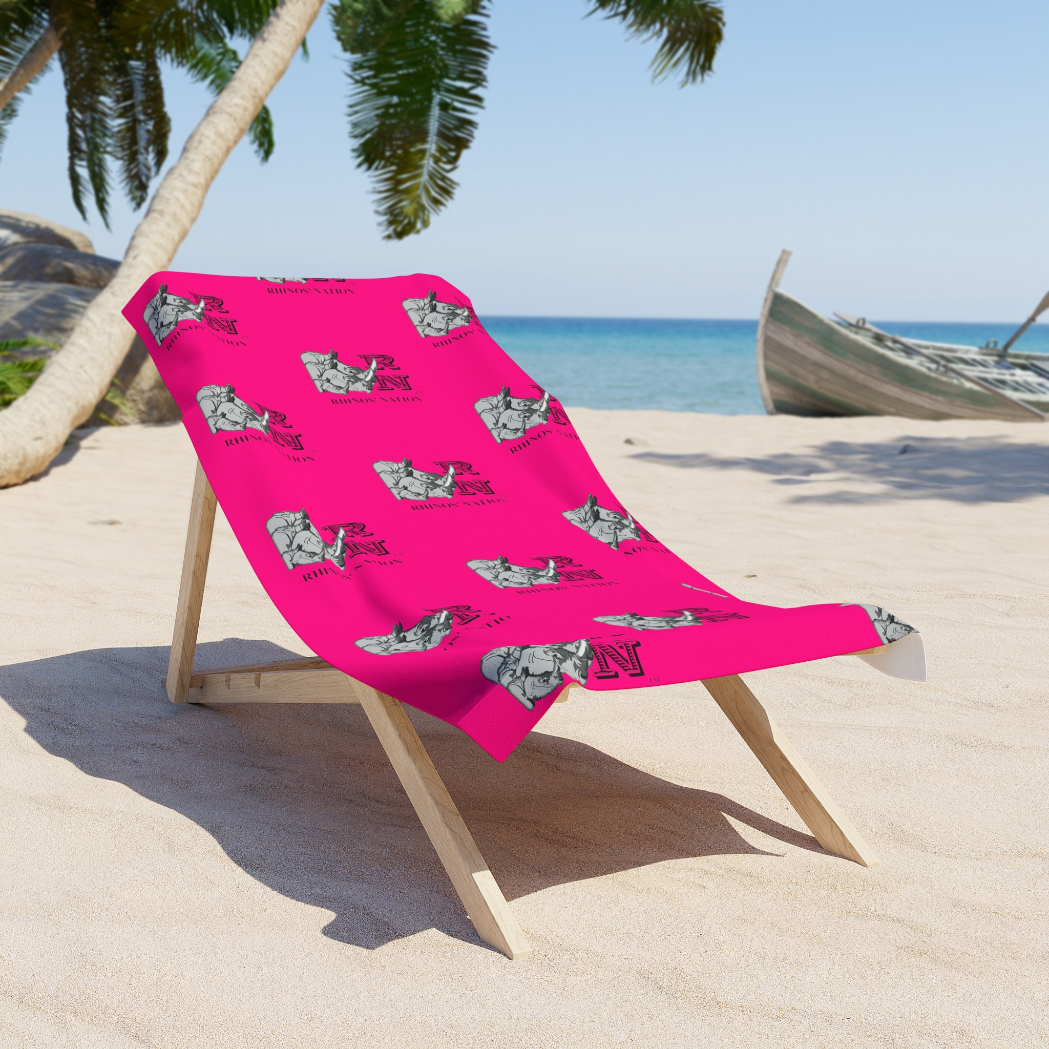 RN Beach Towels - MP - Hot Pink